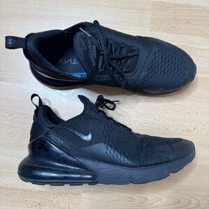 Nike Air Max 270 Sneakers Men's 11.5 Black Running Performance